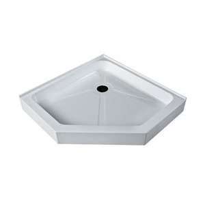  Vigo VG06069WHT47 Shower Base Corner 47 x 47 Back Drain 