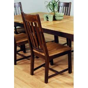 A America Country Hickory Two Tone Slatback Dining Side 