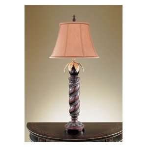 Palm Court Chestnut Table Lamp & Shade