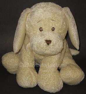   Soft Spot DOG Plush Cream Puppy Stuffed Animal Toy Rattle Lovey BG364