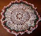 11 VTG CROCHET TABLE TOPPER DOI