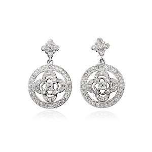  Crislu Grace Filigree Earrings (0.5 cttw) CRISLU Jewelry