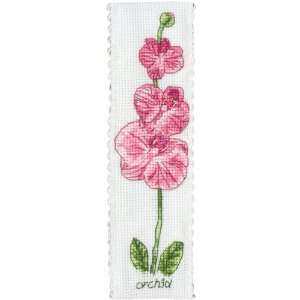  Orchid Bookmark   Cross Stitch Kit Arts, Crafts & Sewing