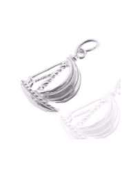 925 Sterling Silver Jewelry, Smooth Sailing Yacht Charm, Adjustable 