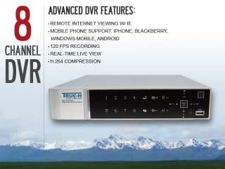 Channel 8ch H.264 Standalone DVR CCTV System 500GB  