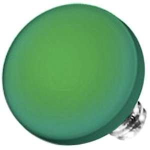 Green Titanium 4mm Round Flat Disc Dermal Top Jewelry