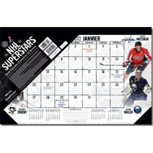  NHL Superstars 2013 Desk Pad Calendar