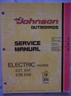 1975 Johnson Electric Models Outboard Service Manual k  