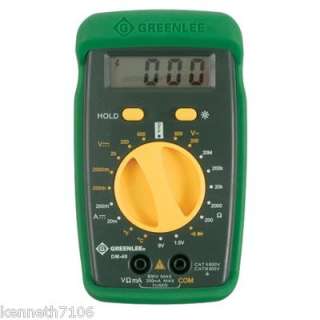 Greenlee Digital Multimeter DM 40 Leads Probes NIP Temp  