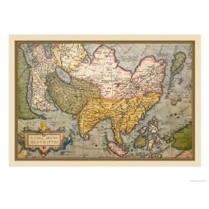   of Asia Giclee Poster Print by Abraham Ortelius, 16x12