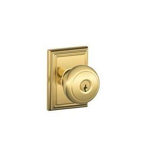   ) Keyed Entry Andover Style Knob with Addison Rose