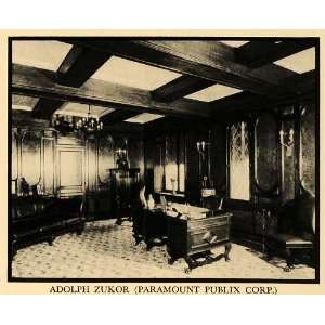  1930 Print Adolph Zukor Office Decor Paramount Publix 