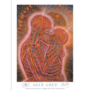  Kissing Poster Signed By Alex Grey 