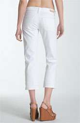 New Markdown AG Jeans Tomboy Straight Leg Crop Jeans (White) Was $ 