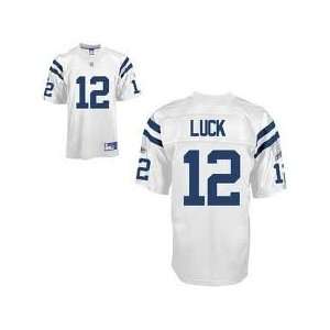 Andrew Luck #12 Indianapolis Colts Mens White Reebok OnField Football 