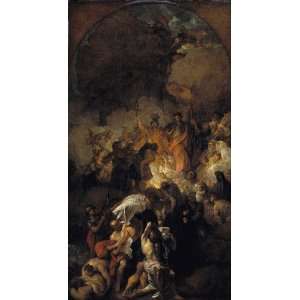 Hand Made Oil Reproduction   Benjamin West   32 x 58 inches   Saint 