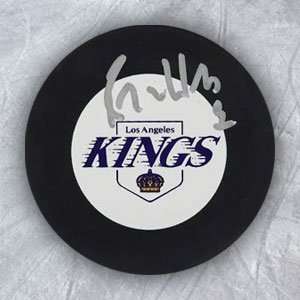  BERNIE NICHOLLS Los Angeles Kings SIGNED Hockey Puck 