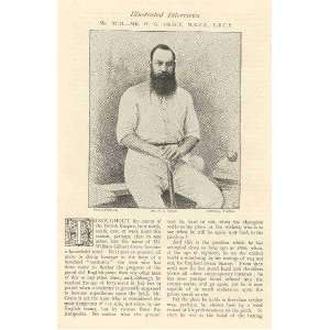  1895 William Gilbert W G Grace British Cricketeer 