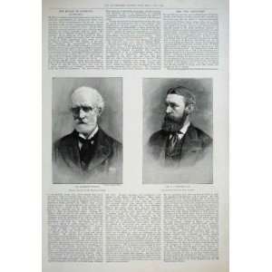 Frederick Burton & Poynter 1894 Antique Print Portraits  