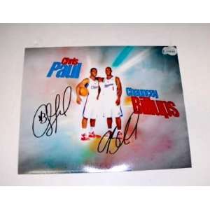  Chauncey Billups and Chris Paul Hand Signed Autographed 
