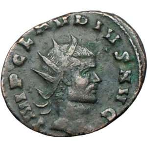 CLAUDIUS II Gothicus 269AD Mule Rare Ancient Roman Coin Fides Trust 