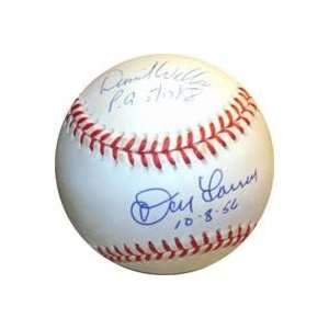 David Wells & Don Larsen Autographed/Hand Signed American League 