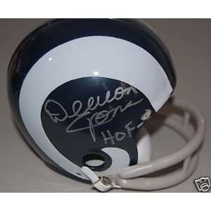Deacon Jones Los Angele Rams Hofer Signed Mini Helmet