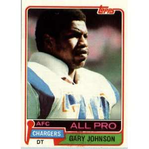  1981 Topps # 370 Gary Johnson AP San Diego Chargers 