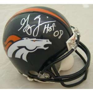  Gary Zimmerman Signed Denver Broncos Mini Helmet W/hof 