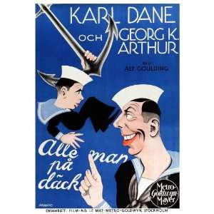  Poster (27 x 40 Inches   69cm x 102cm) (1928) Danish  (George Meeker 
