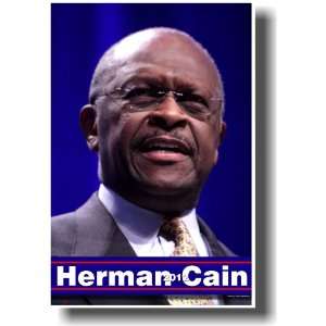 Herman Cain 2012 African American Presidential Candidate NEW Poster
