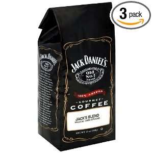 Jack Daniels Old No. 7 Brand Medium Dark, Ground Coffee, 12 Ounce 
