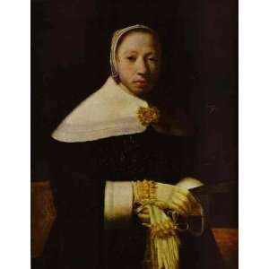  Hand Made Oil Reproduction   Jan Vermeer   24 x 32 inches 