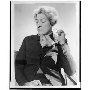 Janet Flanner,holding monocle,American writer,journalist,New Yorker 