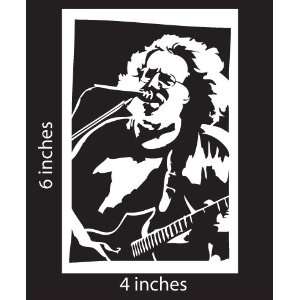 Jerry Garcia Grateful Dead Sticker Cut Vinyl Decal White