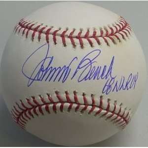  Johnny Bench Signed Ball   Official Major League 7072NLMVP 