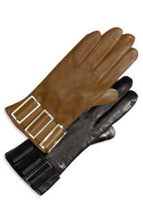 MICHAEL Michael Kors Hardware Cuff Leather Gloves  