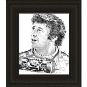  Mario Andretti Framed Mario Andretti Lithograph   Sports 