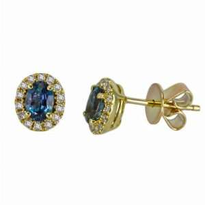 Mark Henry Alexandrite and Diamond Earrings 1/6ctw