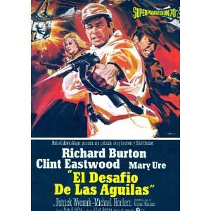   Spanish 27x40 Clint Eastwood Richard Burton Mary Ure
