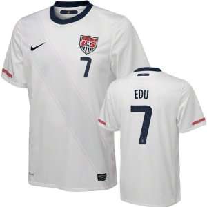  Maurice Edu #7 White Nike Soccer Jersey United States Soccer White 