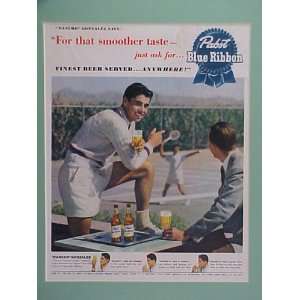 Pancho Gonzales National Singles Tennis Champion 1950 Pabst Blue 