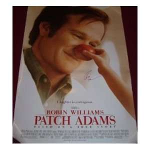 Robin Williams   Patch Adams   Hand Signed Autographed 27x40 Movie 
