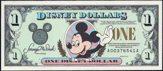 You are bidding on a MINT series 1996 Disneyland Dollar