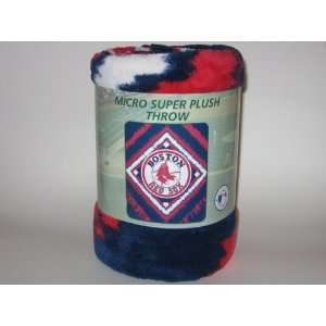  BOSTON RED SOX Team Logo 50 x 60 Micro Raschel FLEECE 