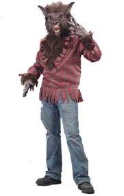 Brown Werewolf Adult Halloween Costume  