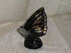 Fenton 5296 H9 2007 Black Glass Exotic Butterfly NIB