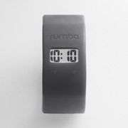 RumbaTime VanDam Gray Silicone Digital Stretch Watch