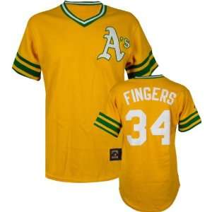 Rollie Fingers Majestic Cooperstown Throwback Oakland Athletics Jersey
