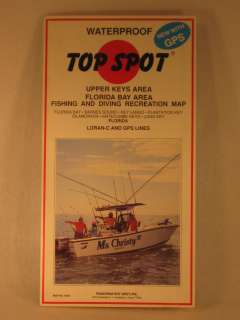 FISHING HOT SPOTS MAP UPPER KEYS AREA N207 NEW  